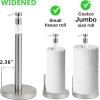 imageSunnyPoint Heavy Weighted Paper Towel Holder Stand Dispenser Builtin SprayPump Bottle Spray Bottle Satin NickelSatin Nickel