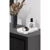 imageSunnyPoint Jewelry Organizer Resin Tray Bathroom Kitchen Dresser Vanity Tray Dish Ring Cosmetic Organizer for Candle Perfume Soap Shampoo Small Plant Home DecorMarble White