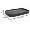 imageSunnyPoint Jewelry Organizer Resin Tray Bathroom Kitchen Dresser Vanity Tray Dish Ring Cosmetic Organizer for Candle Perfume Soap Shampoo Small Plant Home DecorMarble Black