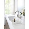imageSunnyPoint Jewelry Organizer Resin Tray Bathroom Kitchen Dresser Vanity Tray Dish Ring Cosmetic Organizer for Candle Perfume Soap Shampoo Small Plant Home DecorMarble White