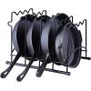imageSunnyPoint Metal Heavy Duty Kitchen Countertop Cabinet Pantry Pan Pot Lid and Pot Organizer Rack Holder 925 x 104 x 1325 Inch Black