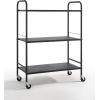 imageSunnyPoint Metal Rolling Organizer Utility Craft Cart Large BLKBlk