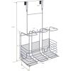 imageSunnyPoint Metal Wire Over Door Hair Care ampamp Styling Tool Organizer  Bathroom Storage Basket for Hair Dryer Flat Iron Curling Wand Hair Straightener Brushes  Holds Hot Tools