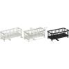 imageSunnyPoint Never Rust Aluminum Utensil Sink Cleaning Tools Holder for Kitchen Sink with Drain Board Dish Wand Sponge Soap Dispenser Utensil Organizer Caddy BLKBlk