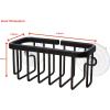 imageSunnyPoint NeverRust Kitchen ampamp Bathroom Sink Caddy for Sponges Scrubbers Soap 6quot x 25quot x 275quot with Adhesive Mount  Additional Suction Cup Included Aluminum BlackBlack