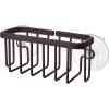 imageSunnyPoint NeverRust Kitchen ampamp Bathroom Sink Caddy for Sponges Scrubbers Soap 6quot x 25quot x 275quot with Adhesive Mount  Additional Suction Cup Included Aluminum BlackOil Bronze