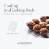 imageSunnyPoint OvanSafe 100 Stainless Steel Wire Cooling Rack for Baking Cake Breads  Oven Cooking Roasting Grilling  Heavy Duty Commercial Quality Fits Quarter Size 1 85quot X 114quot1