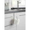 imageSunnyPoint Over The Tank Toilet Tissue Paper Roll Holder Dispenser and Reserve for Bathroom Storage and Organization  Metal Hanging Holds 1 Roll BlackChrome