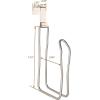 imageSunnyPoint Over The Tank Toilet Tissue Paper Roll Holder Dispenser and Reserve for Bathroom Storage and Organization  Metal Hanging Holds 1 Roll BlackSatin Nickel