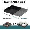 imageSunnyPoint PullOut Cabinet Organizer Expandable Drawer Shelf BLACKBLACK