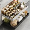 imageSunnyPoint PullOut Cabinet Organizer Expandable Drawer Shelf BLACKBLACK