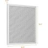imageSunnyPoint Range Hood Replacement Filter  875quot x 105quot x 037quot Universal Aluminum Mesh and Charcoal Carbon Combo Filter Compatible with Broan Nutone 6105C 41F 97005687 and 97007696 Set of 1Set of 2