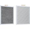 imageSunnyPoint Range Hood Replacement Filter  875quot x 105quot x 037quot Universal Aluminum Mesh and Charcoal Carbon Combo Filter Compatible with Broan Nutone 6105C 41F 97005687 and 97007696 Set of 1Set of 2