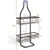 imageSunnyPoint Sturdy Tubing Structure Bathroom Hanging Shower Head Caddy Organizer Standard GreyOrb