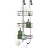 imageSunnyPoint Classic Metal Bathroom Shower Caddy Over Door Hanging Storage Organizer BasketBrown