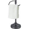 imageSunnyPoint Deluxe Free Standing Heavy Weighted Countertop Fingertip Towel Holder Stand Satin NickleBlack Nickel