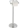 imageSunnyPoint Free Standing Toilet Paper Holder  Combining Classic Charm with Refined Elegance Sturdy and Stylish Bathroom Tissue Stand ChromeChrome