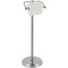 imageSunnyPoint Free Standing Toilet Paper Holder  Combining Classic Charm with Refined Elegance Sturdy and Stylish Bathroom Tissue Stand ChromeSn
