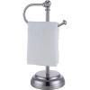 imageSunnyPoint Heavy Weight Classic Decorative Metal Fingertip Towel Holder Stand for Bathroom Kitchen Vanity and Countertops Brush Chrome 135quot x 55quot x 55quot INCHBrush Chrome