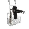 imageSunnyPoint Metal Wire Over Door Hair Care ampamp Styling Tool Organizer  Bathroom Storage Basket for Hair Dryer Flat Iron Curling Wand Hair Straightener Brushes  Holds Hot Tools