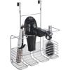 imageSunnyPoint Metal Wire Over DoorWall Mount Hair Care ampamp Styling Tool Organizer  Bathroom Storage Basket for Hair Dryer Flat Iron Curling Wand Hair Straightener Brushes  Holds Hot Tools