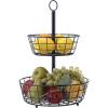 imageSunnyPoint Tabletop 2Tier Countertop Fruit Basket Stand2Tier Tower Stand