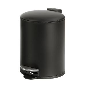imageSunnyPoint 3L 08 Gallon Mini Trash Can with Lid  Small StepOn Garbage Bin SlowClose ampamp Removable Inner Bucket  Compact for Bathroom Office Bedroom RV Dorm Under Sink BLKBLK