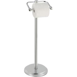 imageSunnyPoint Free Standing Toilet Paper Holder  Combining Classic Charm with Refined Elegance Sturdy and Stylish Bathroom Tissue Stand ChromeChrome