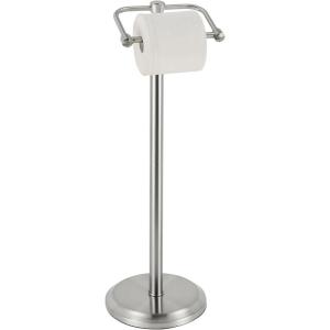 imageSunnyPoint Free Standing Toilet Paper Holder  Combining Classic Charm with Refined Elegance Sturdy and Stylish Bathroom Tissue Stand ChromeSn