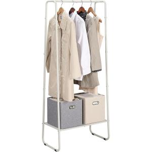 imageSunnyPoint Freestanding Clothes Garment Rack Organizer Closet OFFWHITEOFFWHITE