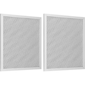 imageSunnyPoint Range Hood Replacement Filter  875quot x 105quot x 037quot Universal Aluminum Mesh and Charcoal Carbon Combo Filter Compatible with Broan Nutone 6105C 41F 97005687 and 97007696 Set of 1Set of 2