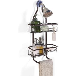 imageSunnyPoint Sturdy Tubing Structure Bathroom Hanging Shower Head Caddy Organizer Standard GreyOrb