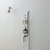 imageSunnyPoint Classic Metal Bathroom Shower Caddy Over Door Hanging Storage Organizer Basket Standard BrownBrown