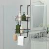 imageSunnyPoint Classic Metal Bathroom Shower Caddy Over Door Hanging Storage Organizer Basket Standard BrownBrown