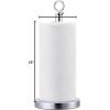 imageSunnyPoint Heavy Weighted Sturdy Paper Towel Holder Stand Dispenser with Stainless Base Fits Standard and Jumbo Sized Paper Towel Chrome