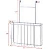 imageSunnyPoint Over The Cabinet Door Organizer Holder SET OF 2 Silver 135 X 95 X 32 basket SizeSilver