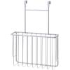 imageSunnyPoint Over The Cabinet Door Organizer Holder SET OF 2 Silver 135 X 95 X 32 basket SizeSilver