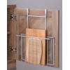 imageSunnyPoint Over The Cabinet Door Organizer Holder SET OF 2 Silver 135 X 95 X 32 basket SizeSilver