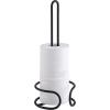 imageSunnyPoint Heavy Gauge Toilet Paper Holder Stand  Freestanding Tissue Roll Storage for 3 Rolls  Durable Steel with RustResistant Black Finish  Easy Assembly with Tools IncludedBlack