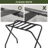 imageSunnyPoint Steel Folding Luggage Rack Mat Black