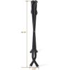imageSunnyPoint Steel Folding Luggage Rack Mat Black