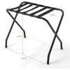 imageSunnyPoint Steel Folding Luggage Rack Mat Black