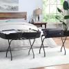 imageSunnyPoint Steel Folding Luggage Rack Mat Black