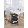 imageSunnyPoint 3Tier Delicate Compact Rolling Metal Storage Organizer  Mobile Utility Cart KitchenUnder Desk Cart with Caster Wheels RED 1535 X 1024 X 268HBlk