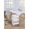 imageSunnyPoint 3Tier Delicate Compact Rolling Metal Storage Organizer  Mobile Utility Cart KitchenUnder Desk Cart with Caster Wheels RED 1535 X 1024 X 268HWht