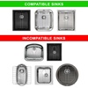 image:imageSunnyPoint 304 Stainless Steel Sink Protector Rack With Rear Drain Hole  RustResistant Grid for Kitchen Sink Bottom Scratch Prevention  Rear Drain Hole Required 16 X 13145 X 112
