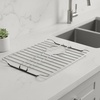 image:imageSunnyPoint 304 Stainless Steel Sink Protector Rack With Rear Drain Hole  RustResistant Grid for Kitchen Sink Bottom Scratch Prevention  Rear Drain Hole Required 16 X 13145 X 112
