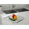 image:imageSunnyPoint 304 Stainless Steel Sink Protector Rack With Rear Drain Hole  RustResistant Grid for Kitchen Sink Bottom Scratch Prevention  Rear Drain Hole Required 16 X 131311 X 1161