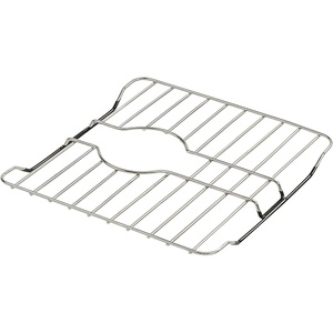 image:imageSunnyPoint 304 Stainless Steel Sink Protector Rack With Rear Drain Hole  RustResistant Grid for Kitchen Sink Bottom Scratch Prevention  Rear Drain Hole Required 16 X 131311 X 1161