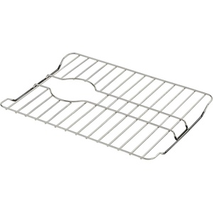 image:imageSunnyPoint 304 Stainless Steel Sink Protector Rack With Rear Drain Hole  RustResistant Grid for Kitchen Sink Bottom Scratch Prevention  Rear Drain Hole Required 16 X 1316 X 13